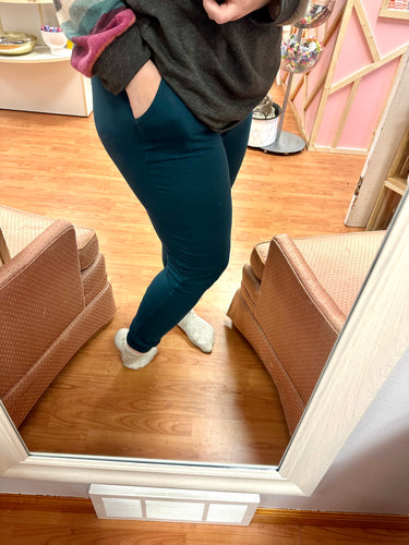 Butter Soft Joggers in Forest Teal