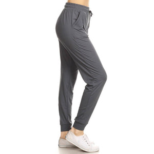 Butter Soft Joggers in Heather Charcoal