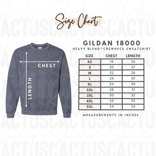 Adult Unisex Crewneck Sweatshirt - Gildan