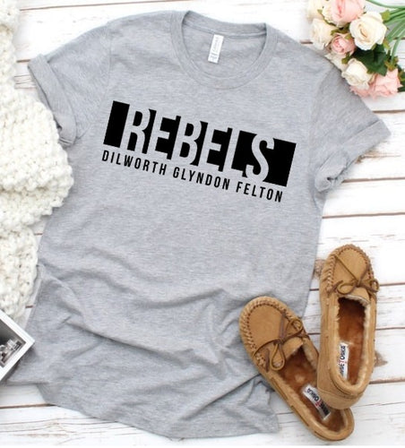 Rebels Black on Gray DGF