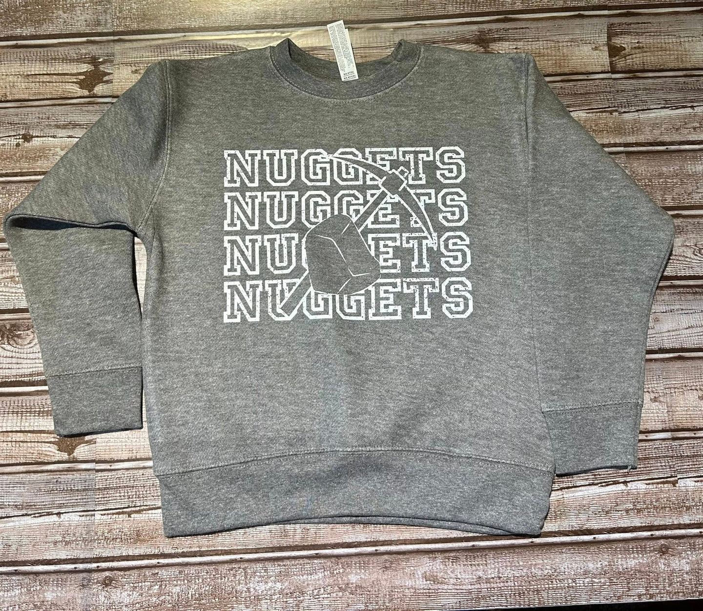Hawley MN Nugget White Logo on Gray