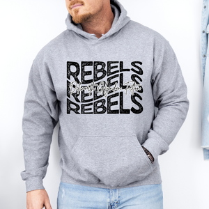 DGF Rebels x3 Black Design on Gray