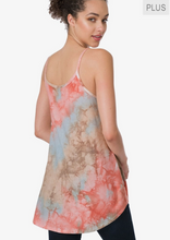 Reversible Flowy Peach Brown Tank Top