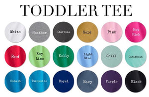 Shirt Options | Short Sleeve | Toddler | Unisex
